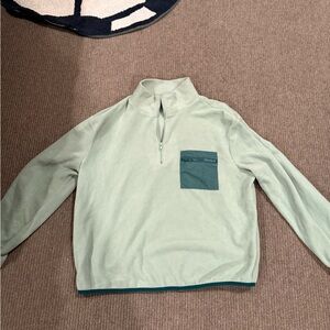 Super cute light green quarter zip